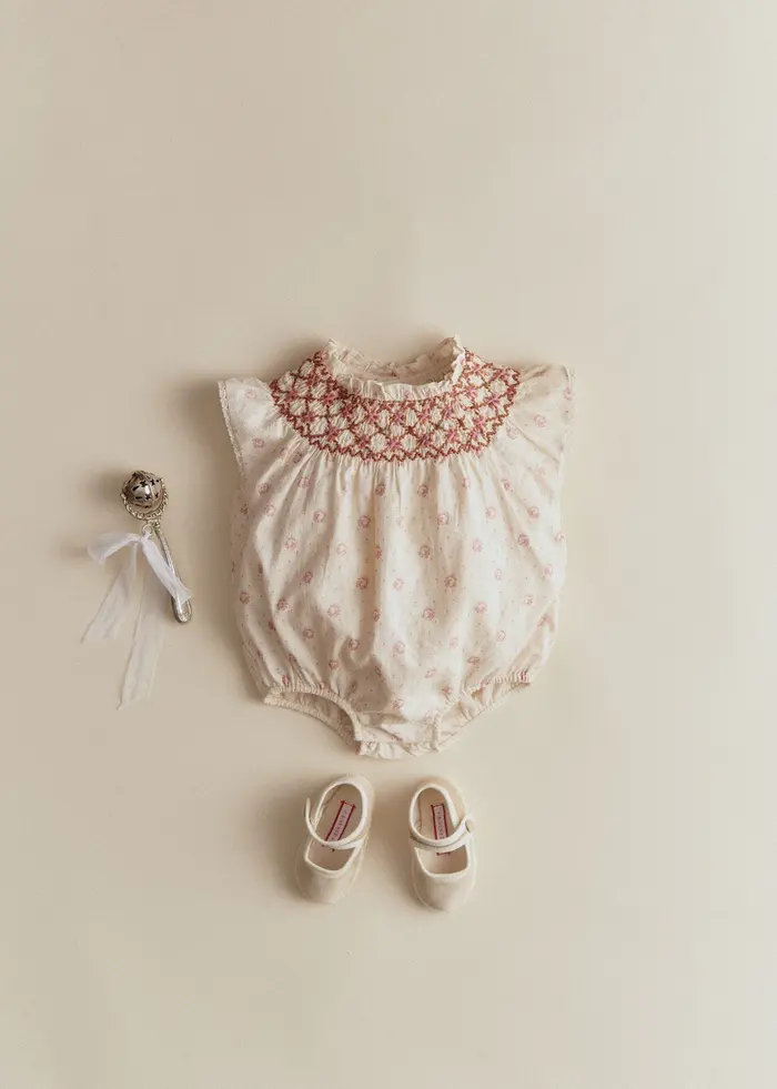 Barboteuse Mathilde - Imprimé Mini Roses