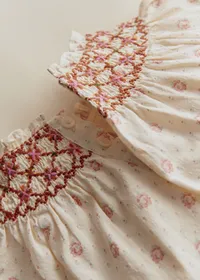 Barboteuse Mathilde - Imprimé Mini Roses — view 3