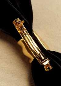 Barrette Mégane - Noir Doré — view 2