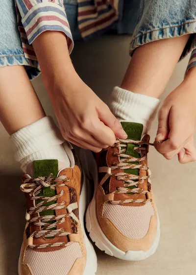 Baskets James - Léopard Multi