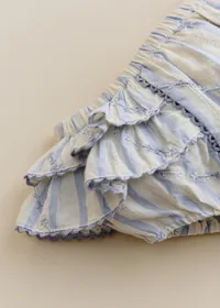 Bloomer Clélia - Rayures Lavande Broderie — view 3