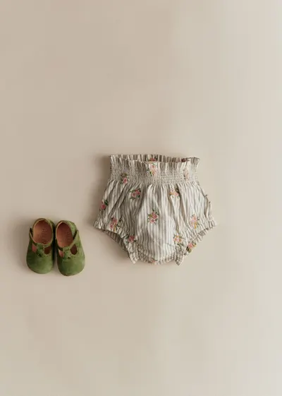Bloomer Marcello - Rayures Broderies Fleurs