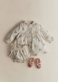 Bloomer Marcello - Rayures Broderies Fleurs — view 2