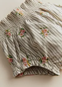Bloomer Marcello - Rayures Broderies Fleurs — view 3