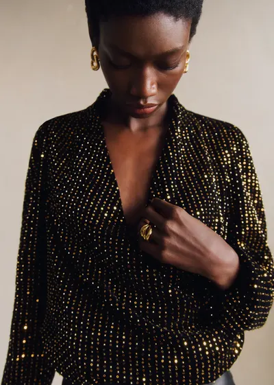 Blouse Abelita - Noir Doré