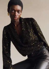 Blouse Abelita - Noir Doré — view 2