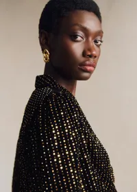 Blouse Abelita - Noir Doré — view 3