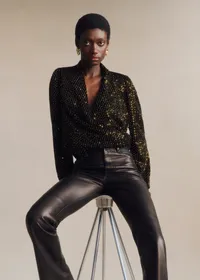 Blouse Abelita - Noir Doré — view 4