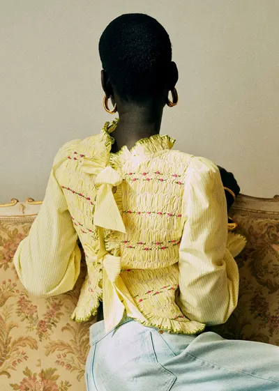 Blouse Adam - Rayures Jaune / Blanc