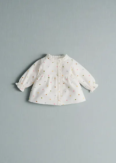Blouse Adeline - Blanc / Broderies Multico
