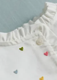 Blouse Adeline - Blanc / Broderies Multico — view 4