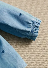 Blouse Adeline - Chambray Coeur Brodé Marine — view 4