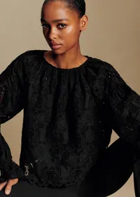 Blouse Aly - Dentelle Noire — view 3