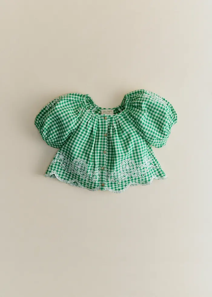 Blouse Amanie - Vichy Vert