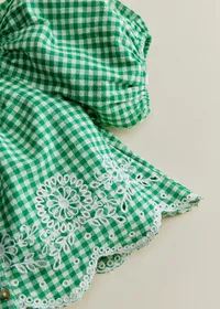 Blouse Amanie - Vichy Vert — view 5