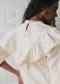 Blouse Amarine - Sézane x SEA NY - Broderie Unie Ecru — view 4