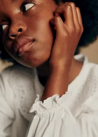 Blouse Andréa - Blanc Popeline — view 3