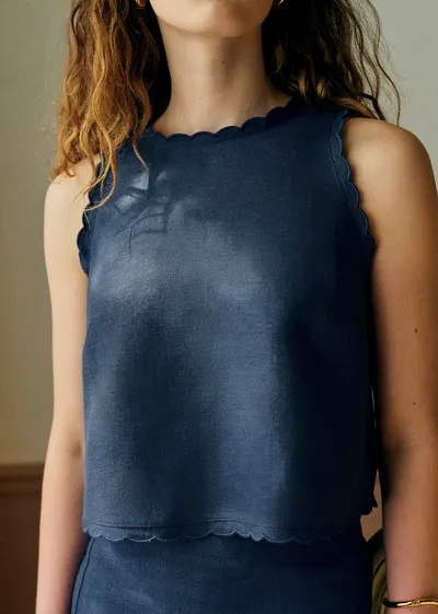 Blouse Avelina - Bleu Minuit