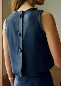 Blouse Avelina - Bleu Minuit — view 2