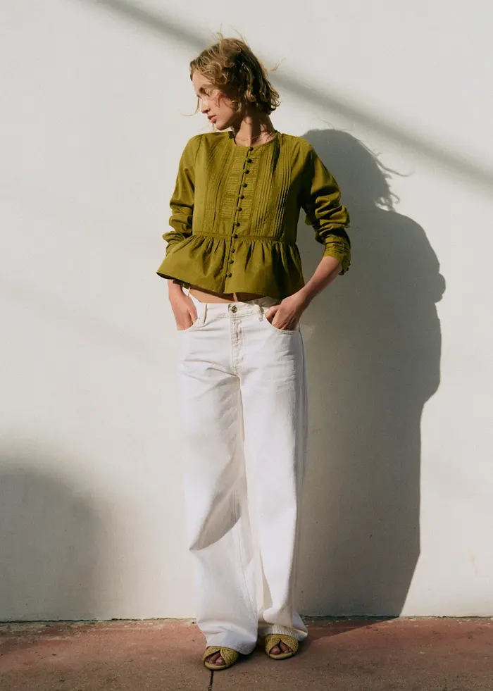 Blouse Charlina - Vert Olive