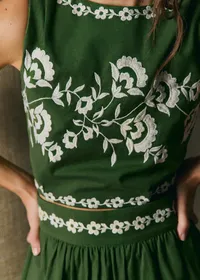 Blouse Claire - Vert d'Été — view 2