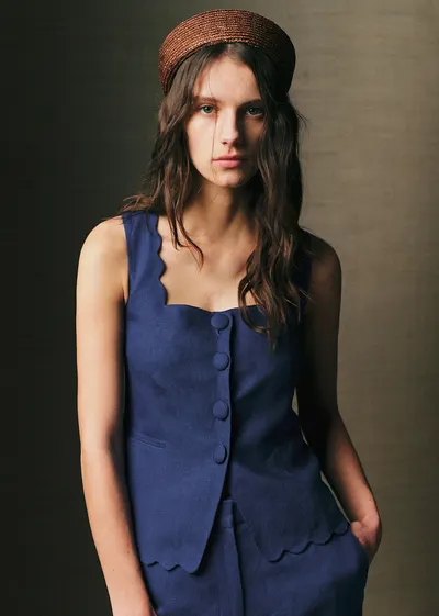 Blouse Clara - Bleu Cobalt