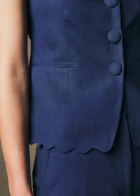 Blouse Clara - Bleu Cobalt — view 3