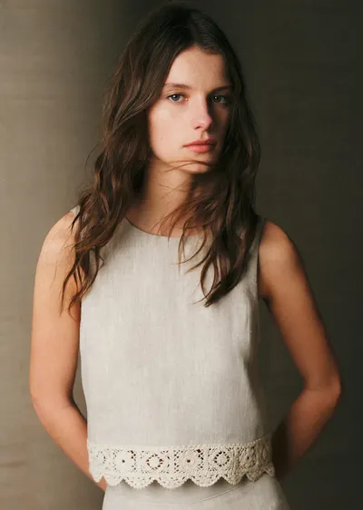 Blouse Dee - Beige Chiné