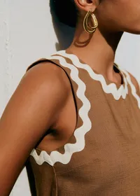 Blouse Dee - Noisette Zigzag Écru — view 3
