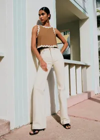 Blouse Dee - Noisette Zigzag Écru — view 4