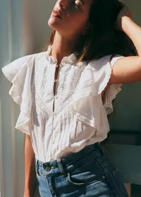 Blouse Deven - Ecru — view 4