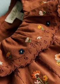Blouse Héloïse - Caramel / Broderie Herbier — view 3