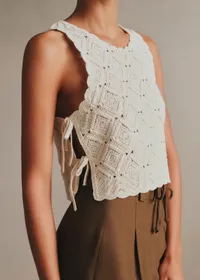 Blouse Jacopo - Guipure Unie Ecru — view 2