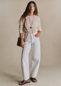 Blouse Jesse - Guipure Unie Ecru — view 2