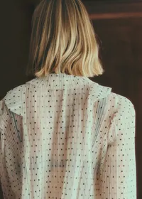 Blouse Jola - Ecru Pois Noir — view 4