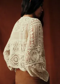 Blouse Jorden - Sézane x Baziszt - Ecru — view 2
