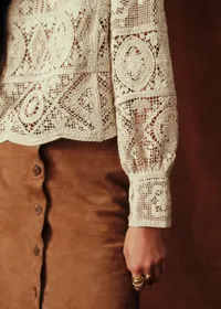 Blouse Jorden - Sézane x Baziszt - Ecru — view 4