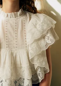 Blouse Leanie - Dentelle Écru — view 2