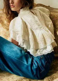 Blouse Leanie - Dentelle Écru — view 3