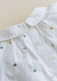 Blouse Lilou - Blanc / Broderies Multico — view 3