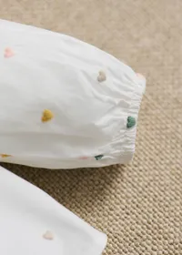 Blouse Lilou - Blanc / Broderies Multico — view 5