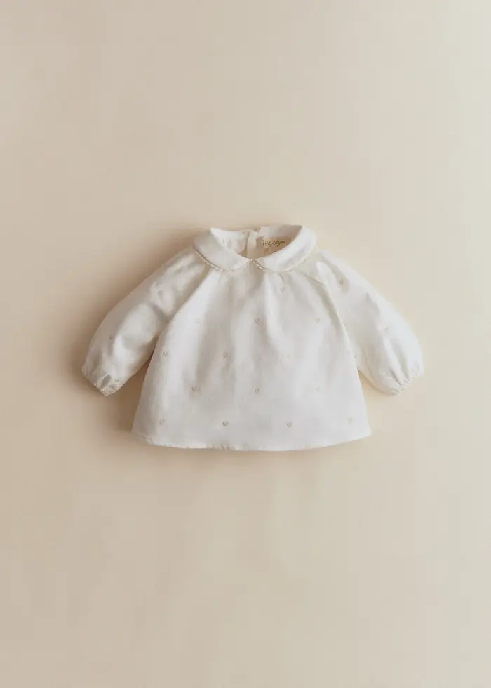 Blouse Lilou - Crème / Coeur doux