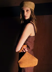 Blouse Marga - Broderie Unie Chocolat — view 2