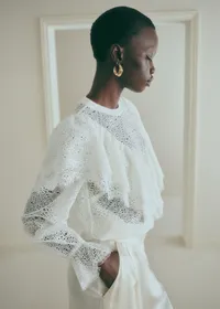 Blouse Mariam - Dentelle Fine Écru — view 2