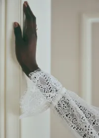 Blouse Mariam - Dentelle Fine Écru — view 3