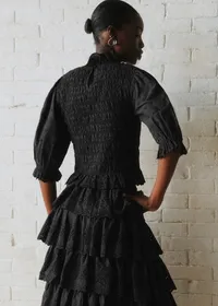 Blouse Neal - Sézane x SEA NY - Broderie Unie Noire — view 4