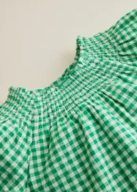 Blouse Nolane - Vichy Vert — view 2