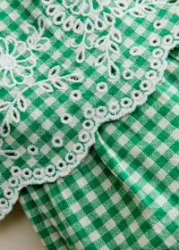 Blouse Nolane - Vichy Vert — view 3