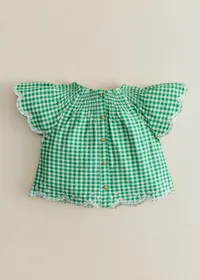 Blouse Nolane - Vichy Vert — view 4