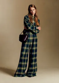 Blouse Ozalée - Carreaux Vert et Bleu — view 4